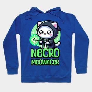 Necro Meowncer! Cute Cat Necromance Pun Hoodie